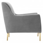 Winsome Channel Tufted Performance Velvet Armchair