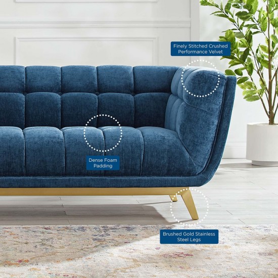 Bestow Crushed Performance Velvet Sofa