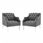 Proverbial Armchair Performance Velvet Set of 2