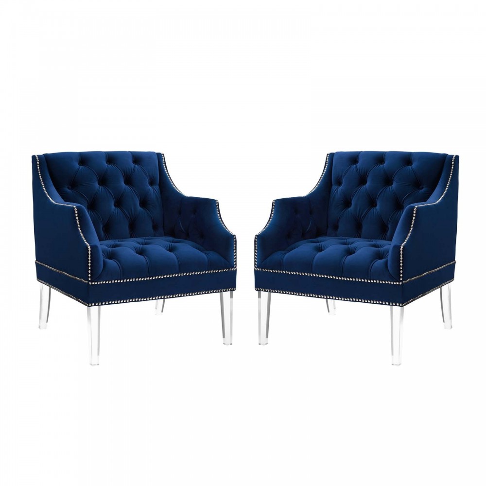 Proverbial Armchair Performance Velvet Set of 2 Proverbial Armchair Performance Velvet Set of 2
