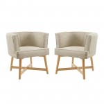 Anders Accent Chair Upholstered Fabric Set of 2