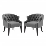 Precept Armchair Performance Velvet Set of 2