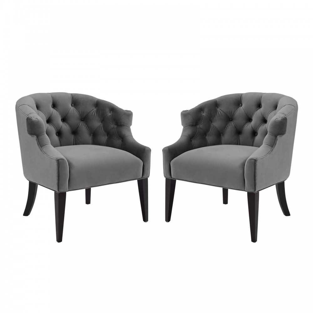 Precept Armchair Performance Velvet Set of 2