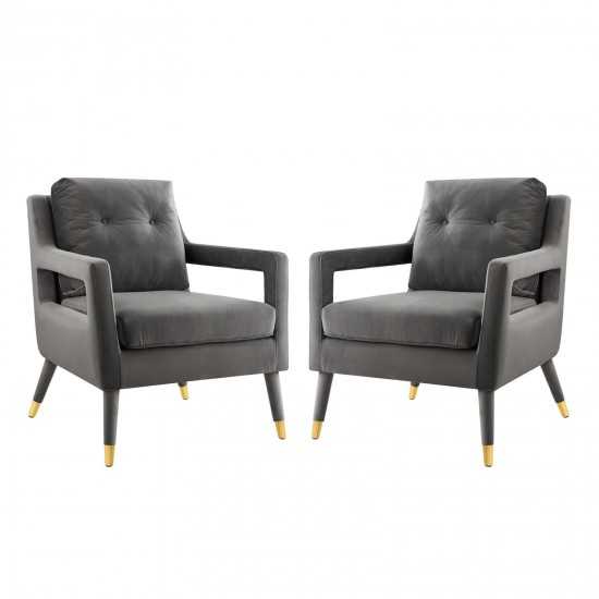 Premise Armchair Performance Velvet Set of 2