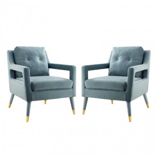 Premise Armchair Performance Velvet Set of 2