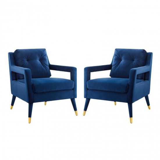 Premise Armchair Performance Velvet Set of 2