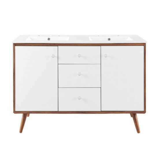 Transmit 48" Double Sink Bathroom Vanity