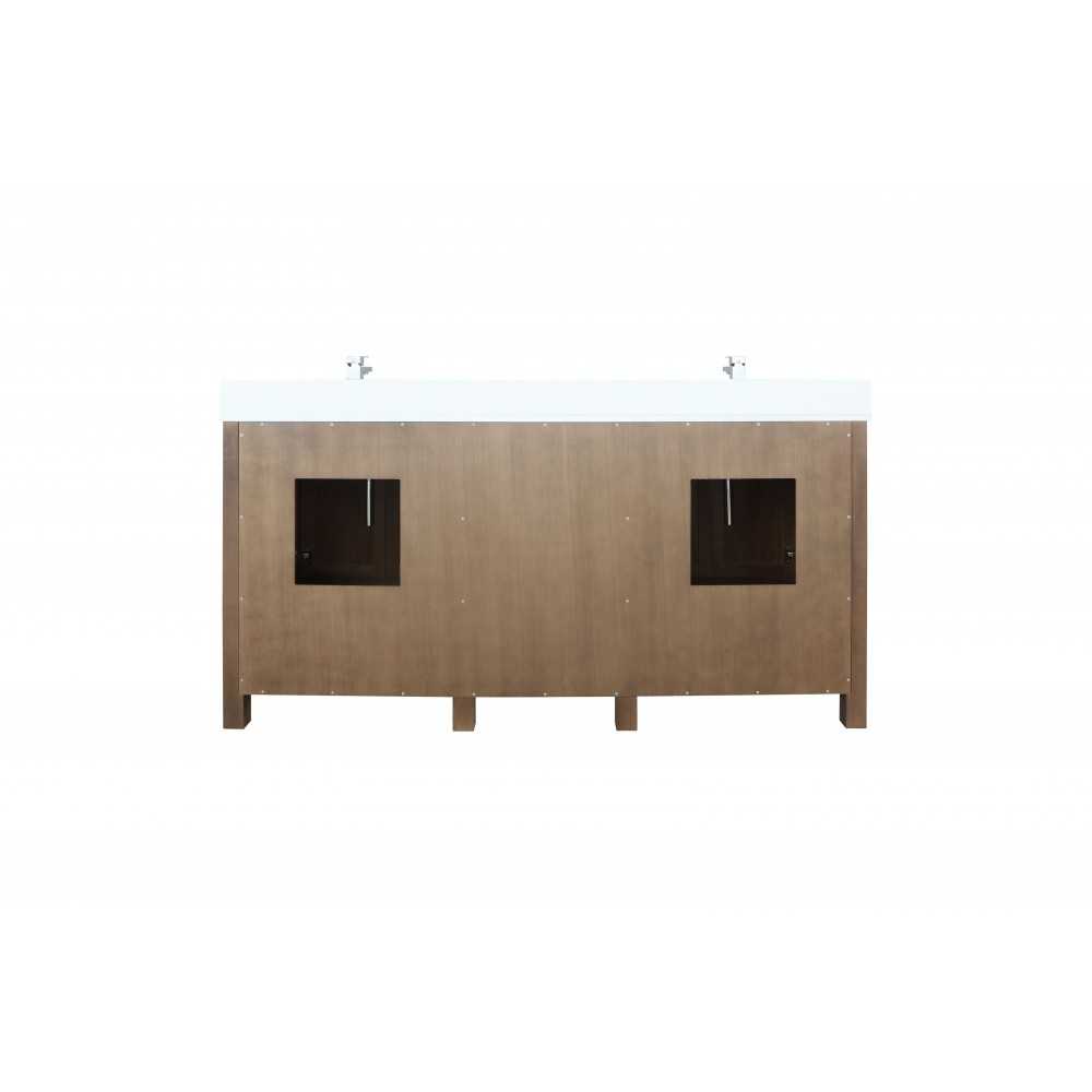 Ziva 72" Rustic Barnwood Double Vanity, Cultured Marble Top, White Square Sink and no Mirror Ziva 72" Rustic Barnwood Double Vanity, Cultured Marble Top, White Square Sink and no Mirror