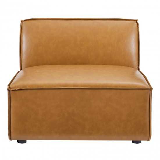 Restore Vegan Leather Sectional Sofa Armless Chair