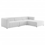 Bartlett Upholstered Fabric 4-Piece Sectional Sofa