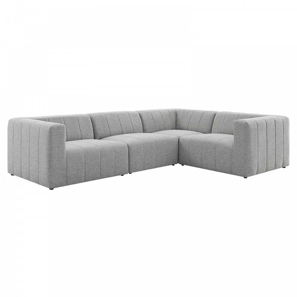 Bartlett Upholstered Fabric 4-Piece Sectional Sofa Bartlett Upholstered Fabric 4-Piece Sectional Sofa