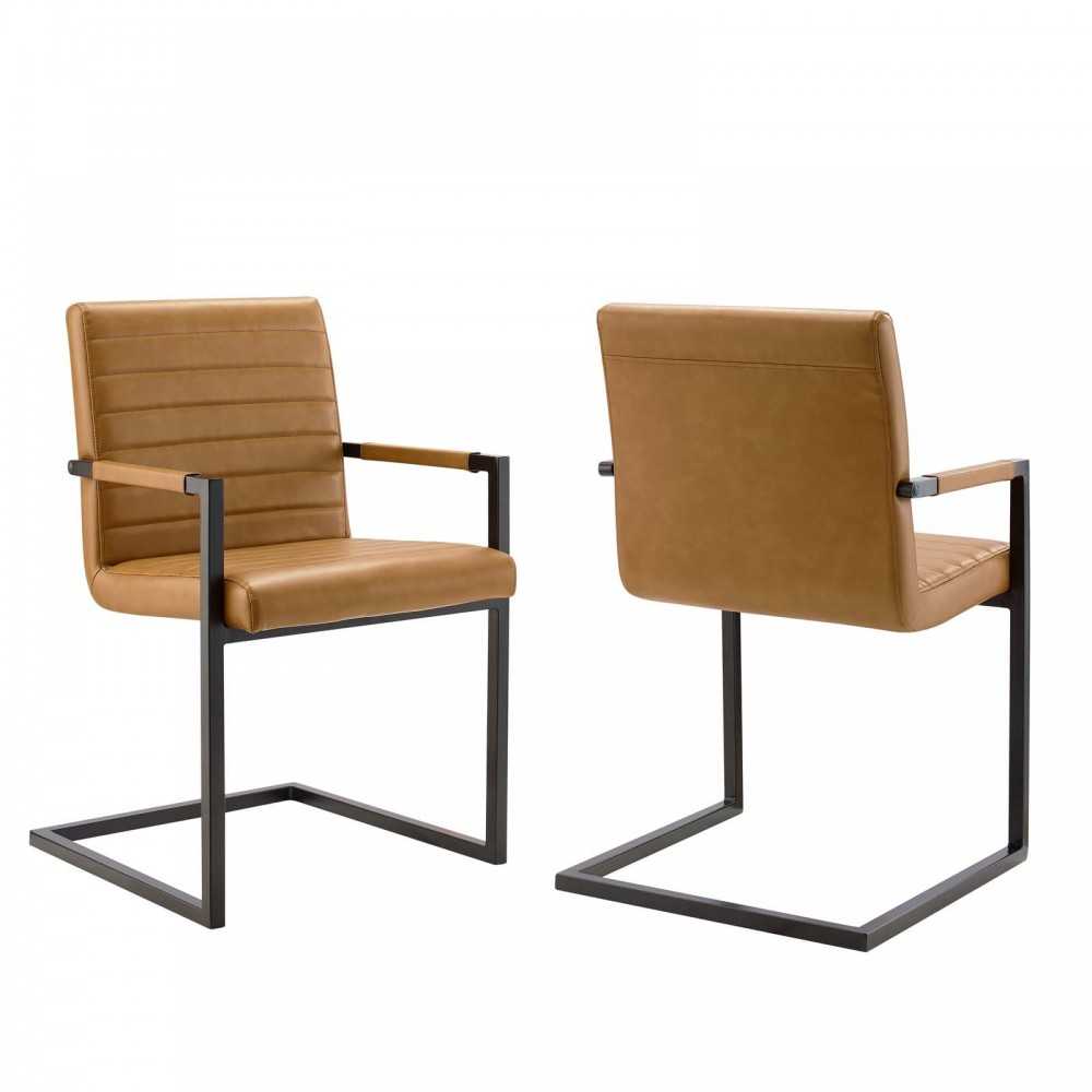 Savoy Vegan Leather Dining Chairs - Set of 2