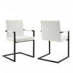 Savoy Vegan Leather Dining Chairs - Set of 2