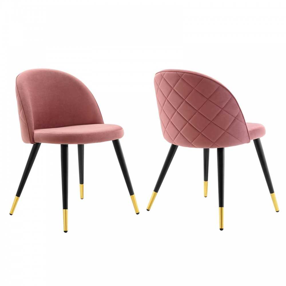 Cordial Performance Velvet Dining Chairs - Set of 2 Cordial Performance Velvet Dining Chairs - Set of 2