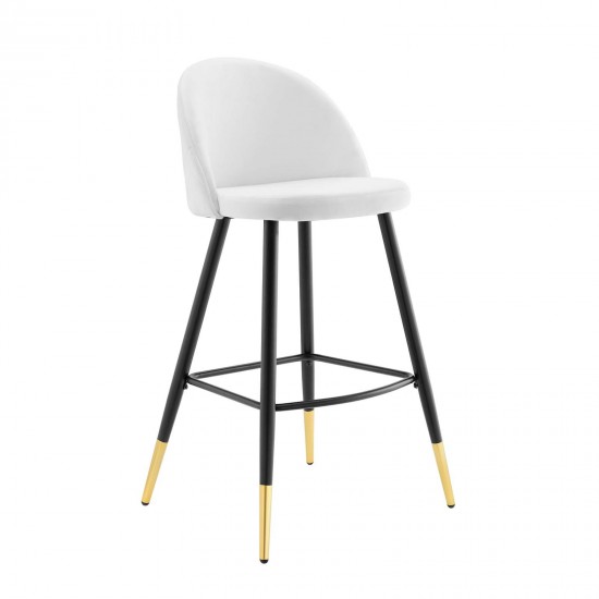 Cordial Performance Velvet Bar Stools - Set of 2