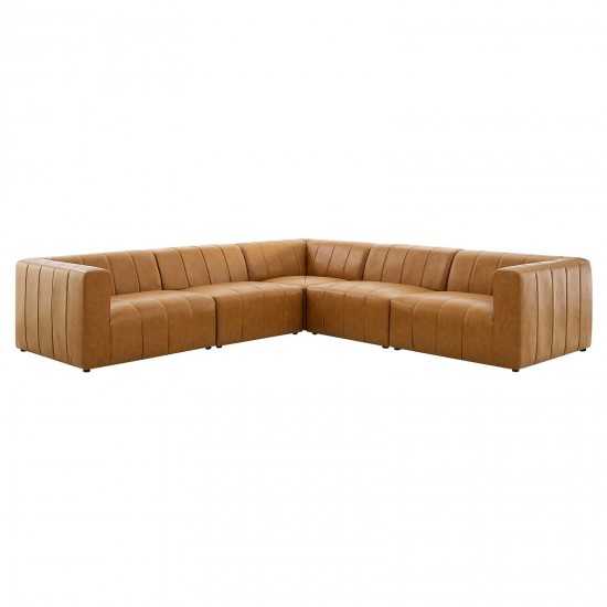 Bartlett Vegan Leather 5-Piece Sectional Sofa