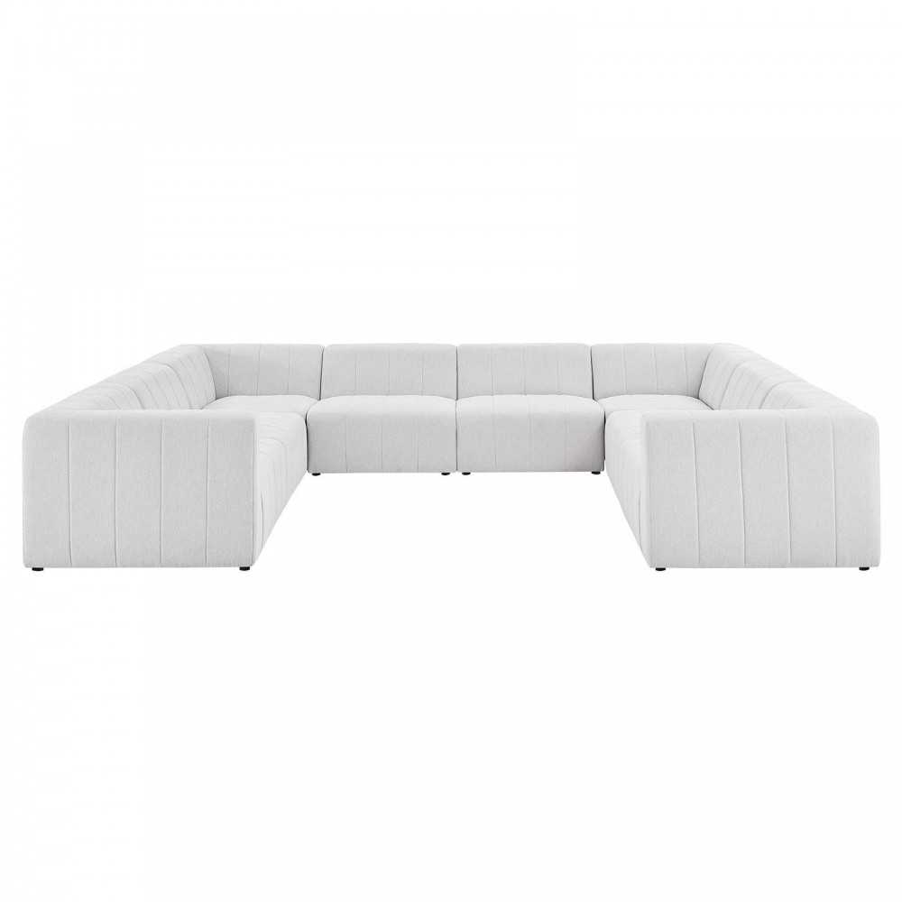 Bartlett Upholstered Fabric 8-Piece Sectional Sofa