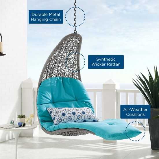 Landscape Outdoor Patio Hanging Chaise Lounge Outdoor Patio Swing Chair