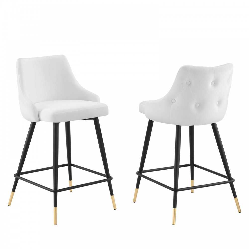 Adorn Performance Velvet Counter Stool Set of 2 Adorn Performance Velvet Counter Stool Set of 2