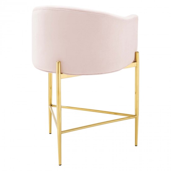 Savour Tufted Performance Velvet Counter Stool Set of 2