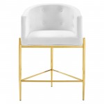 Savour Tufted Performance Velvet Counter Stool Set of 2