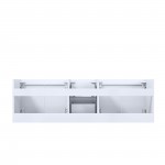 Geneva 60" Glossy White Vanity Cabinet Only