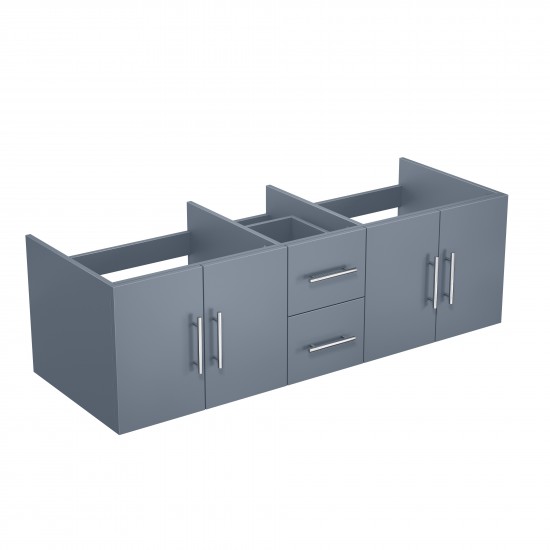 Geneva 60" Dark Grey Vanity Cabinet Only