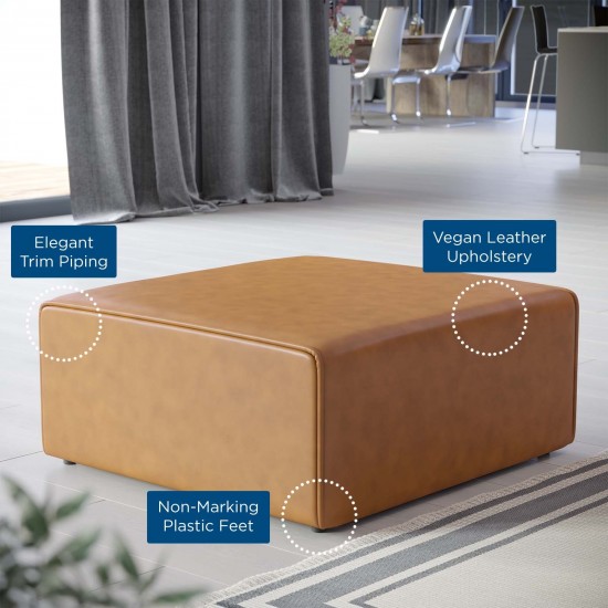 Mingle Vegan Leather Ottoman