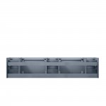 Geneva 84" Dark Grey Vanity Cabinet Only