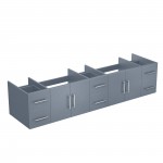 Geneva 84" Dark Grey Vanity Cabinet Only