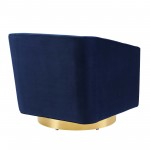 Twist Accent Lounge Performance Velvet Swivel Chair