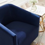 Twist Accent Lounge Performance Velvet Swivel Chair