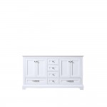 Dukes 60" White Vanity Cabinet Only