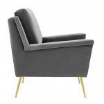 Chesapeake Performance Velvet Armchair