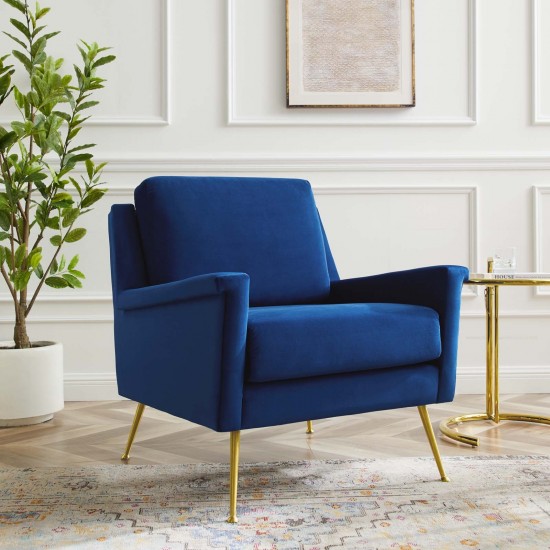 Chesapeake Performance Velvet Armchair