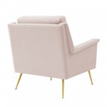 Chesapeake Performance Velvet Armchair