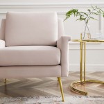 Chesapeake Performance Velvet Armchair
