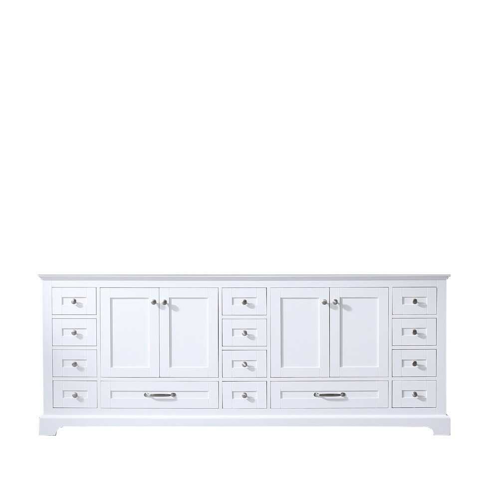 Dukes 84" White Vanity Cabinet Only