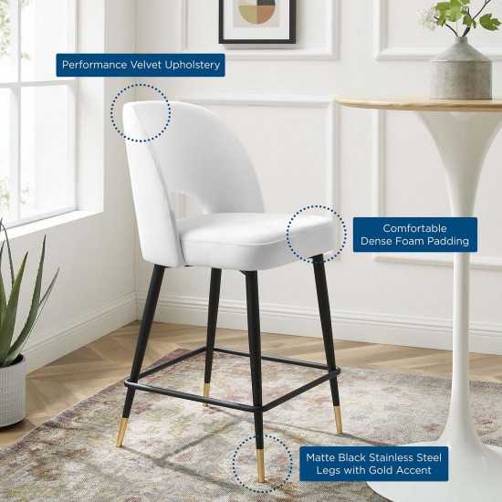 Rouse Performance Velvet Counter Stool