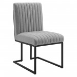 Indulge Channel Tufted Fabric Dining Chair