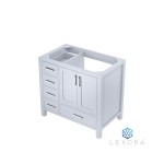 Jacques 36" White Vanity Cabinet Only - Right Version