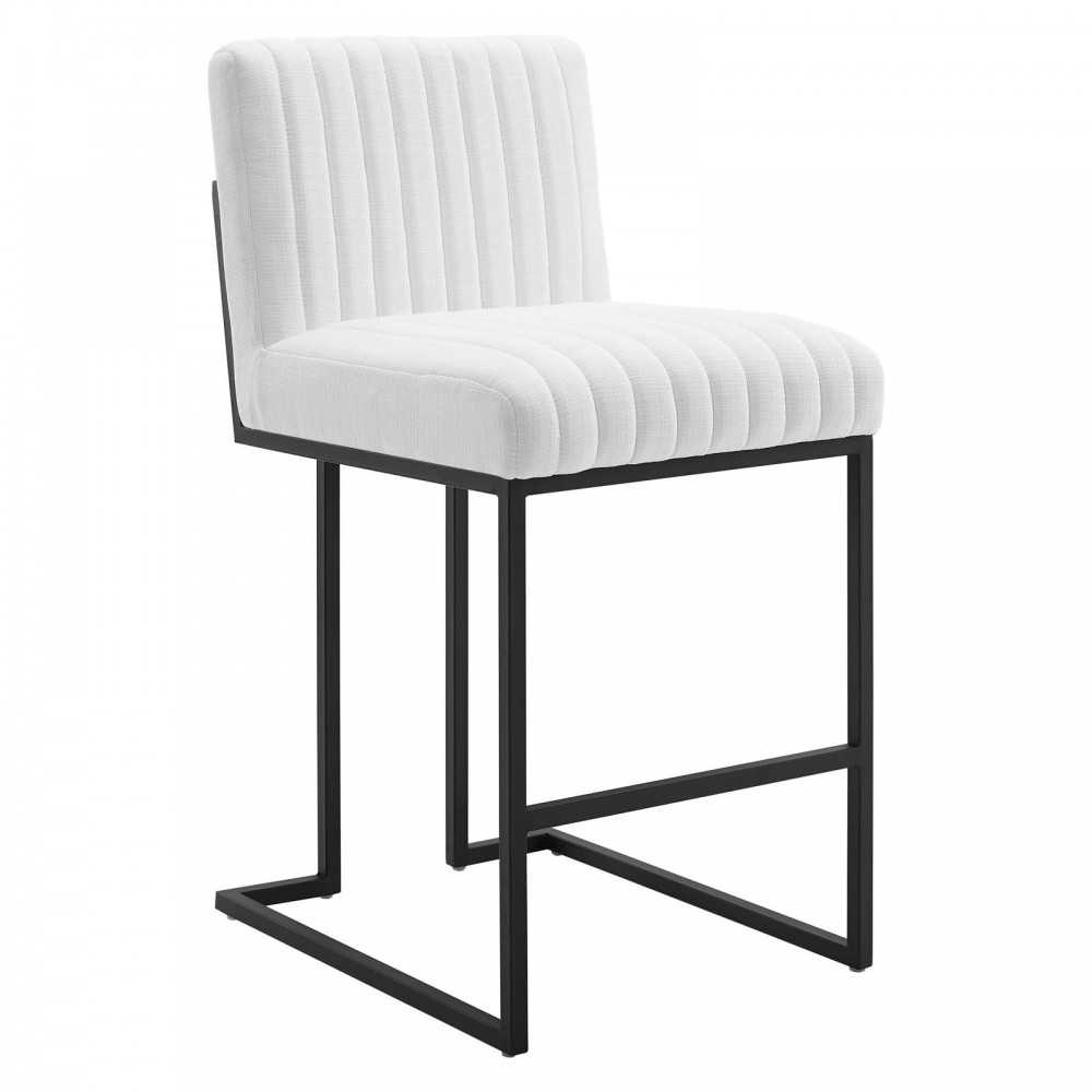 Indulge Channel Tufted Fabric Counter Stool Indulge Channel Tufted Fabric Counter Stool