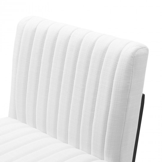 Indulge Channel Tufted Fabric Counter Stool