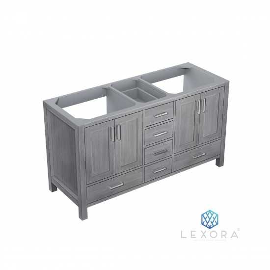 Jacques 60" Distressed Grey Vanity Cabinet Only