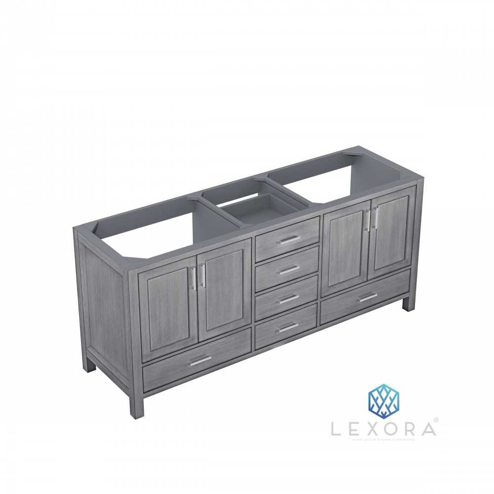 Jacques 72" Distressed Grey Vanity Cabinet Only