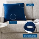 Enhance 18" Performance Velvet Throw Pillow