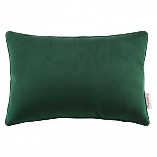 Enhance 18" Lumbar Performance Velvet Throw Pillow