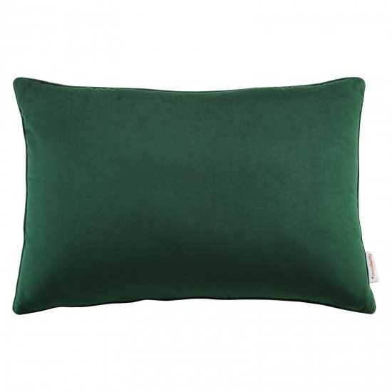 Enhance 24" Lumbar Performance Velvet Throw Pillow