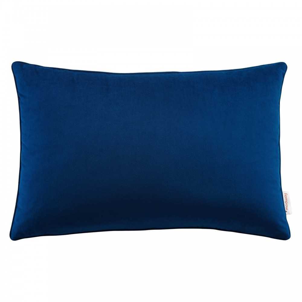 Enhance 24" Lumbar Performance Velvet Throw Pillow