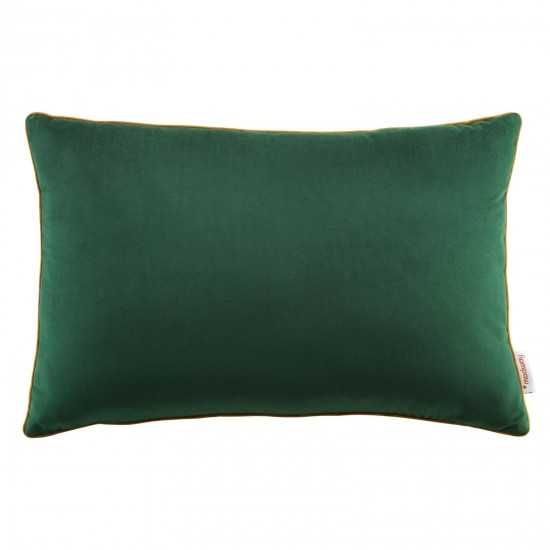 Accentuate 24" Lumbar Performance Velvet Throw Pillow